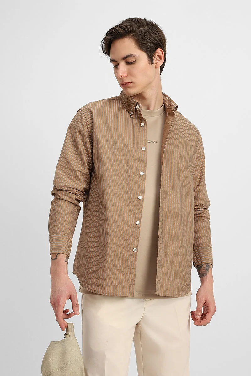 سنيتش 100% Cotton Stripes Shirt